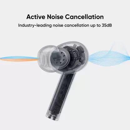 realme Buds Air Pro Active Noise Cancellation Enabled Bluetooth Headset (White, True Wireless) realme Buds Air Pro Active Noise Cancellation Enabled Bluetooth Headset (White, True Wireless)